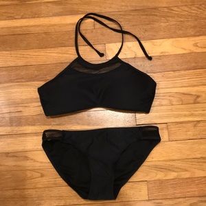 Black two-piece